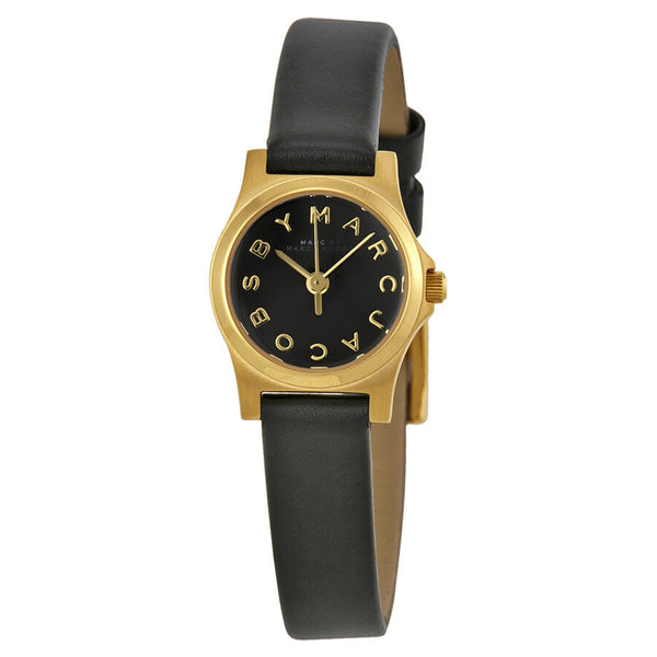 Marc by Marc Jacobs Black Dial Black Leather Ladies Watch MBM1240 - Watches of Australia