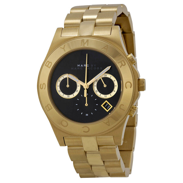 Marc by Marc Jacobs Blade Black Dial Gold Tone Ladies Watch MBM3309 - Watches of Australia