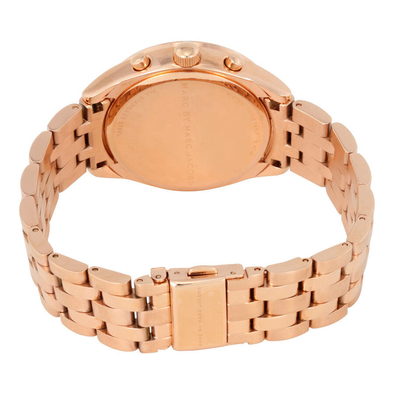 Marc by Marc Jacobs Peeker Chronograph Rose Dial Rose Gold-tone Ladies Watch - The Watches Men & CO #3