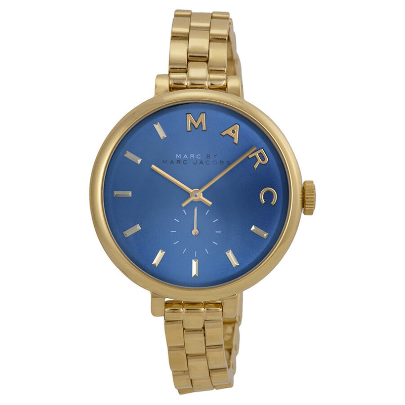 Marc by Marc Jacobs Sally Blue Dial Gold-tone Ladies Watch MBM3366 - Watches of Australia