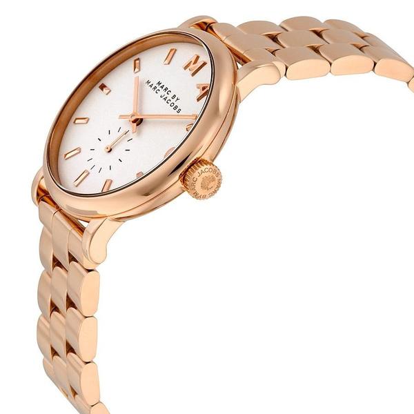 Marc By Marc Jacobs Silver Dial Rose Gold-tone Ladies Watch MBM3244