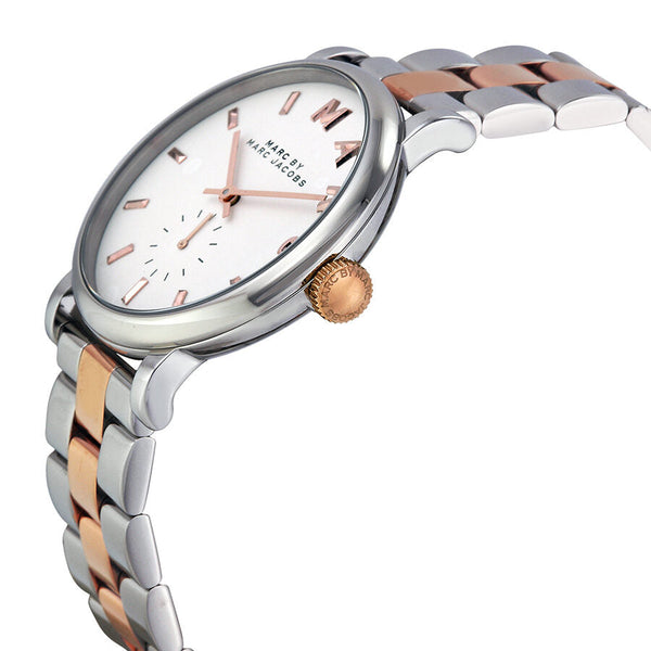 Marc by Marc Jacobs White Dial Two Tone Stainless Steel Ladies Watch MBM3312 - Watches of Australia #2