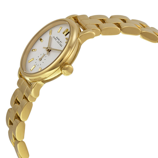 Marc by Marc Jacobs White Pearlized Dial Gold-tone Stainless Steel Ladies Watch MBM3247 - Watches of Australia #2