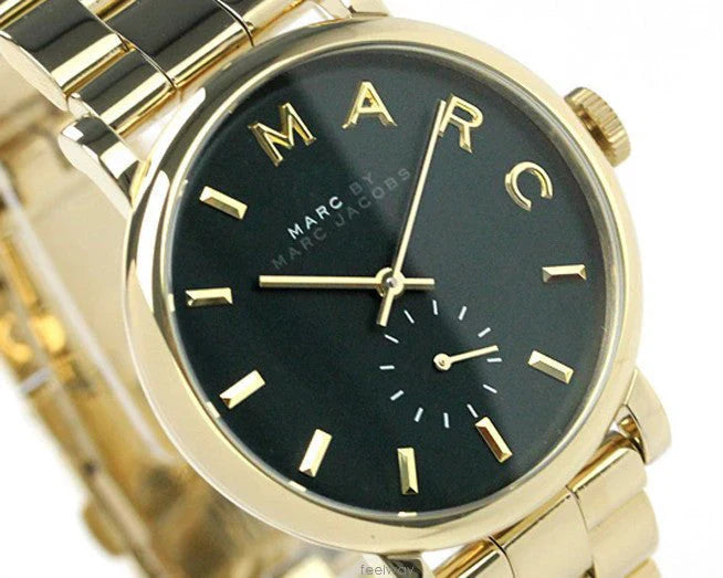 Marc By Marc Jacobs Baker Green Dial Gold-tone Ladies Watch - MBM3245