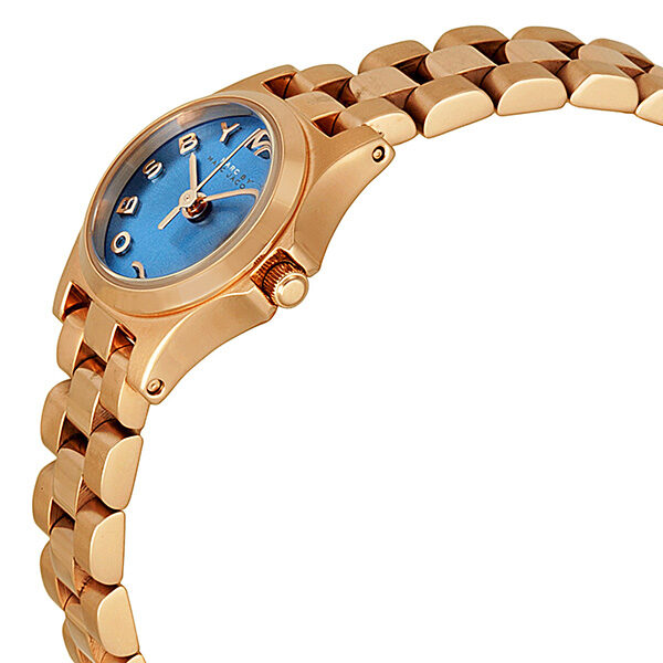 Marc by Marc Jacobs Henry Dinky Blue Dial Rose Gold-Tone Stainless Steel Ladies Watch MBM3204 - Watches of Australia #2