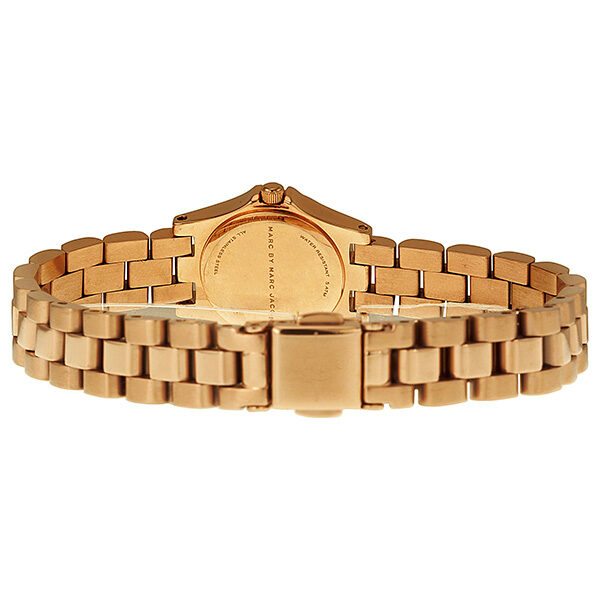 Marc by Marc Jacobs Henry Dinky Blue Dial Rose Gold-Tone Stainless Steel Ladies Watch MBM3204 - Watches of Australia #3