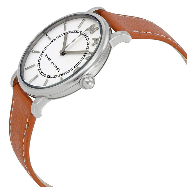 Marc Jacobs Roxy Quartz White Dial Brown Leather Ladies Watch MJ1571 - Watches of Australia #2