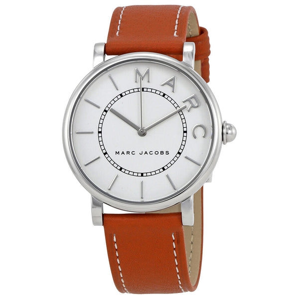 Marc Jacobs Roxy Quartz White Dial Brown Leather Ladies Watch MJ1571 - Watches of Australia