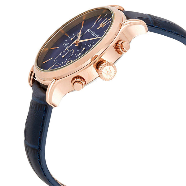 Maserati Epoca Blue Dial Blue Leather Men's Watch R8871618007 - Watches of Australia #2
