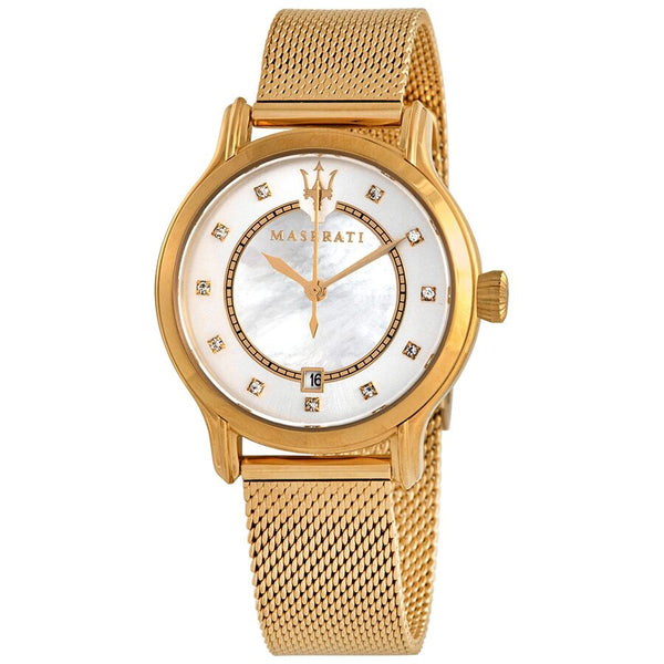 Maserati Epoca Diamond  Mother of Pearl Dial Ladies Watch R8853118502 - Watches of Australia