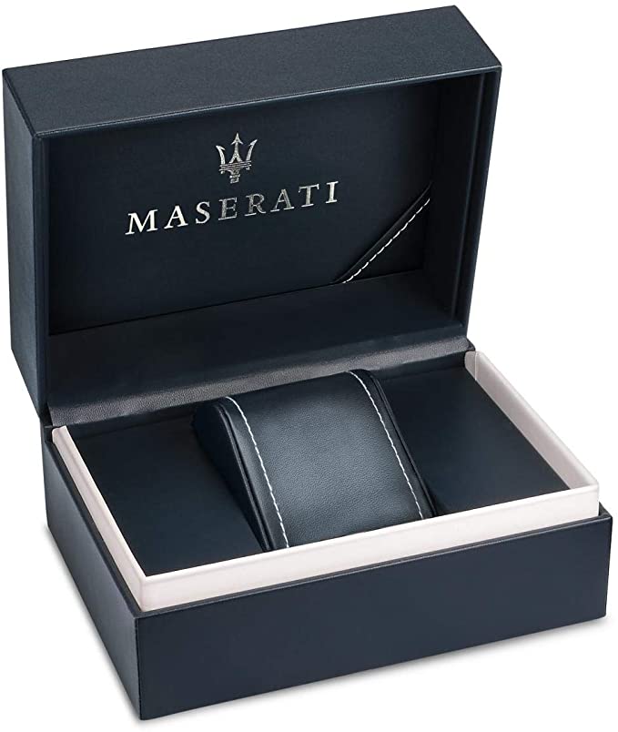 Maserati Polo watch Maserati presentation box with trident logo and watch holder