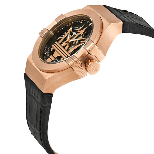Maserati Potenza Automatic Black/Skeleton Dial Men's Watch R8821108002 - Watches of Australia #2