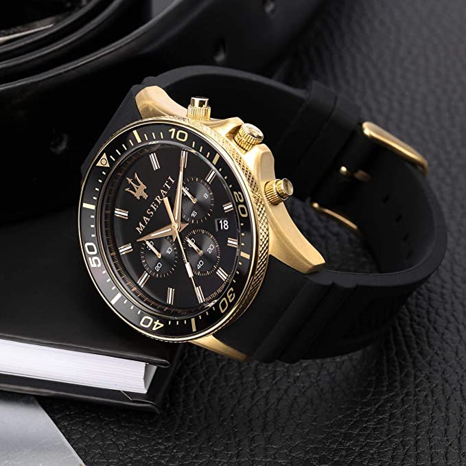 Maserati Sfida Chronograph Black Men's  Watch R8871640001 - The Watches Men & CO #5