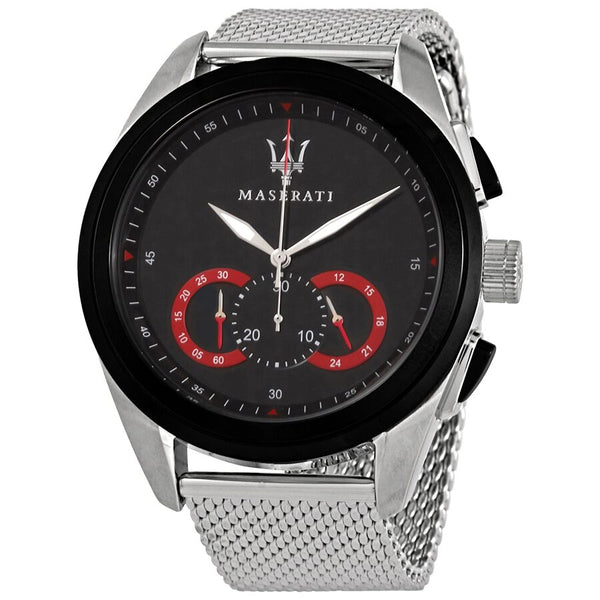 Maserati Traguardo Chronograph Black Dial Men's Watch R8873612005 - Watches of Australia