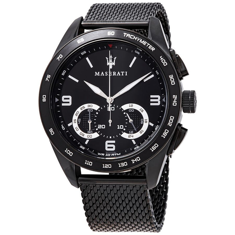 Maserati Traguardo Chronograph Quartz Black Dial Men's Watch R8873612031 - Watches of Australia