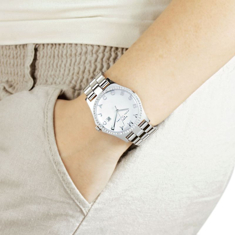 Marc By Marc Jacobs Henry Silver Diamond Women's Watch MBM3044