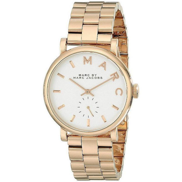 Marc By Marc Jacobs White Dial Rose Gold Tone Ladies Watch MBM3077 Watches of Australia