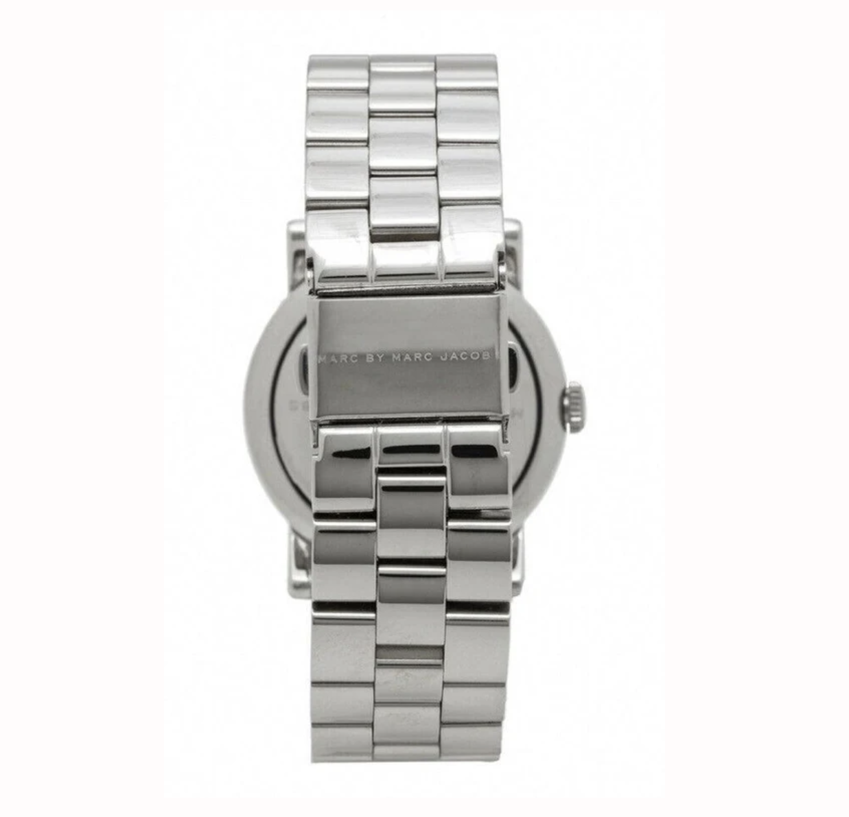 Marc by Marc Jacobs Amy MBM3300 stainless steel case back with engraved branding