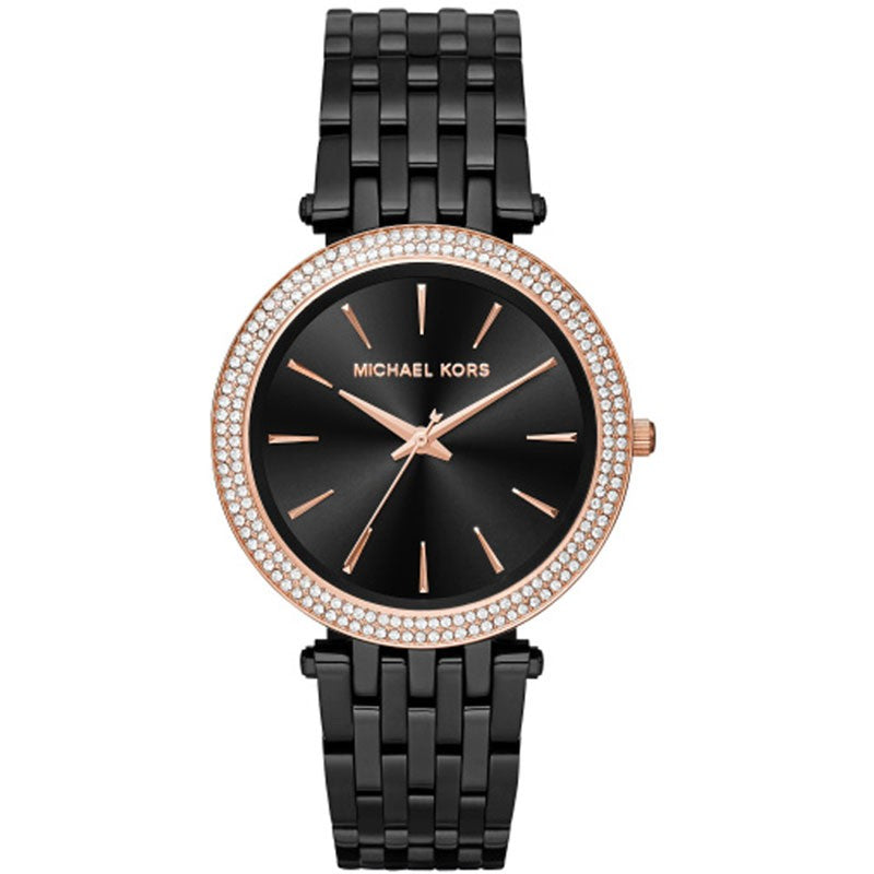 Michael Kors Darci Crystal Paved Black Dial Ladies Watch  MK3407 - Watches of Australia