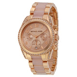 Michael Kors Blair Chronograph Rose Dial Ladies Watch MK5943 - Watches of Australia