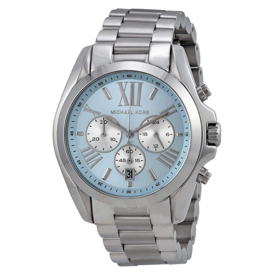 Michael Kors Bradshaw Chronograph Blue Dial Stainless Steel Ladies Watch Watch MK6099