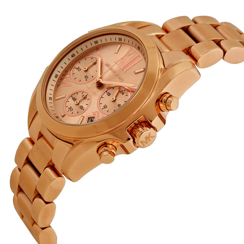 Michael Kors Bradshaw Chronograph Rose Dial Ladies Watch MK5799 - Watches of Australia #2