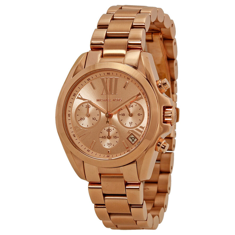 Michael Kors Bradshaw Chronograph Rose Dial Ladies Watch MK5799 - Watches of Australia