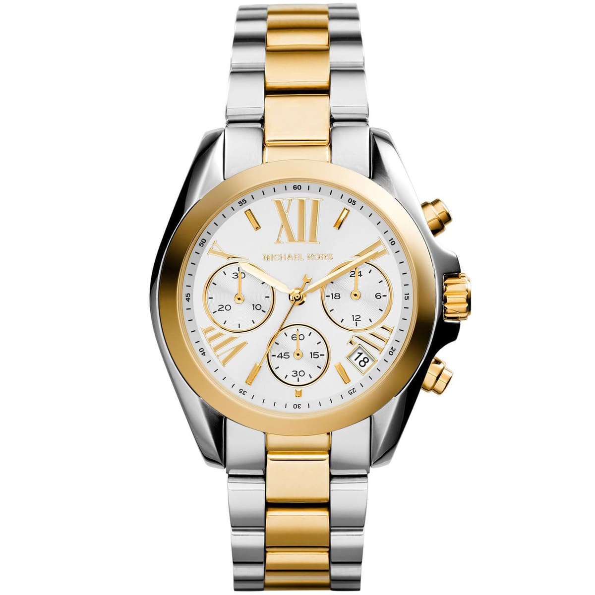 Michael Kors Bradshaw Chronograph Two Tone Women's Watch  MK5974 - The Watches Men & CO