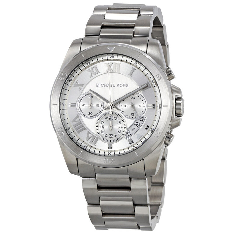 Michael Kors Brecken Silver Dial Men's Chronograph Watch MK8562 - Watches of Australia