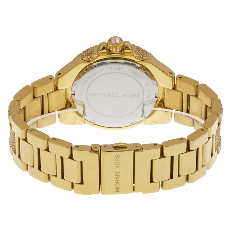 Michael Kors Camille Crystal Encrusted Gold Ion-plated Ladies Watch MK5720 - Watches of Australia #3