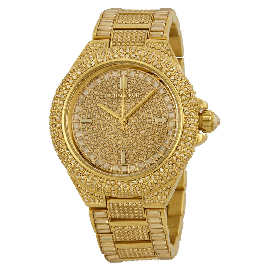 Michael Kors Camille Crystal Encrusted Gold Women's Watch - MK5720