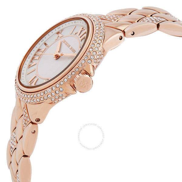 Michael Kors Camille Quartz Crystal White Dial Ladies Watch MK4810 - The Watches Men & Co #2