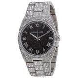 Michael Kors Channing Black Crystal Pave Stainless Steel Watch MK6089
