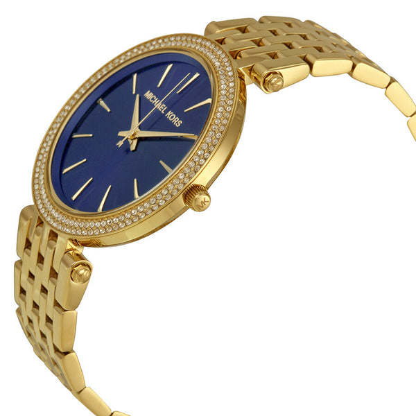 Michael Kors Darci Blue Dial Gold-tone Ladies Watch MK3406 - Watches of Australia #2