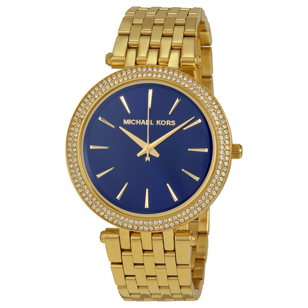 Michael Kors Darci Blue Dial Gold-tone Ladies Watch MK3406 - Watches of Australia