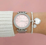 Michael Kors Darci Crystal Paved Pink Dial Ladies Watch MK3352