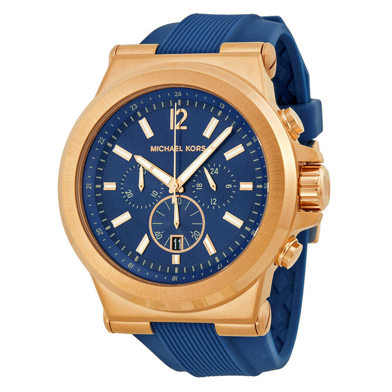 Michael Kors Dylan Chronograph Navy Dial Men's Watch #MK8295 - Watches of Australia