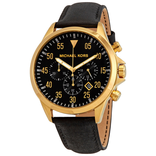 Michael Kors Gage Chronograph Quartz Black Dial Men's Watch MK8618 - The Watches Men & CO