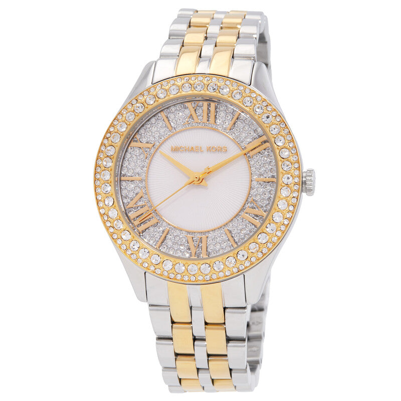 Michael Kors Harlowe Quartz Crystal Silver Dial Ladies Watch MK4811
