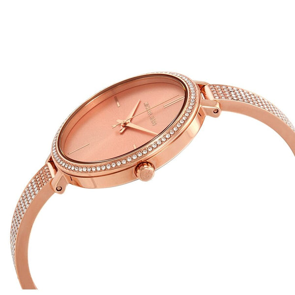 Michael Kors Jaryn Crystal Rose Gold Dial Ladies Watch MK3785 - The Watches Men & CO #2