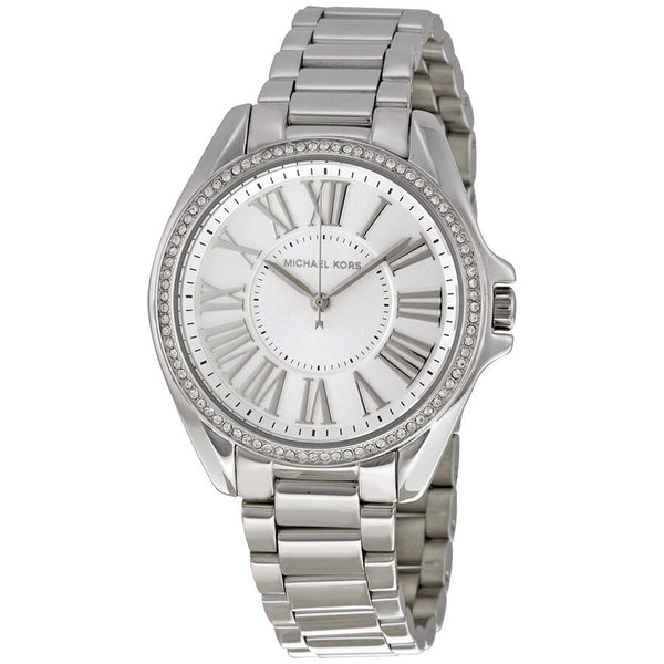 Michael Kors Kacie Silver Dial Stainless Steel Ladies Watch MK6183 - Watches of Australia