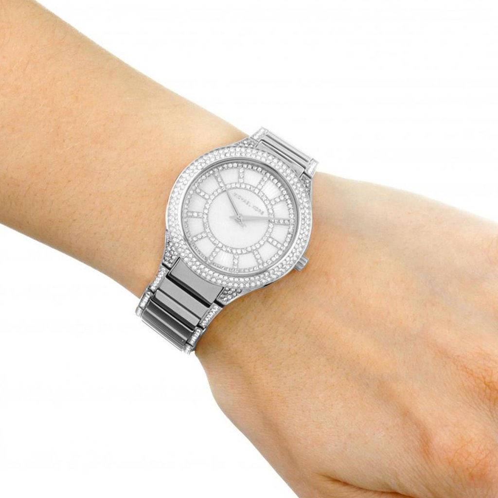 Michael Kors Kerry Mother Pearl Dial Silver Ladies Watch MK3311 - The Watches Men & CO #4