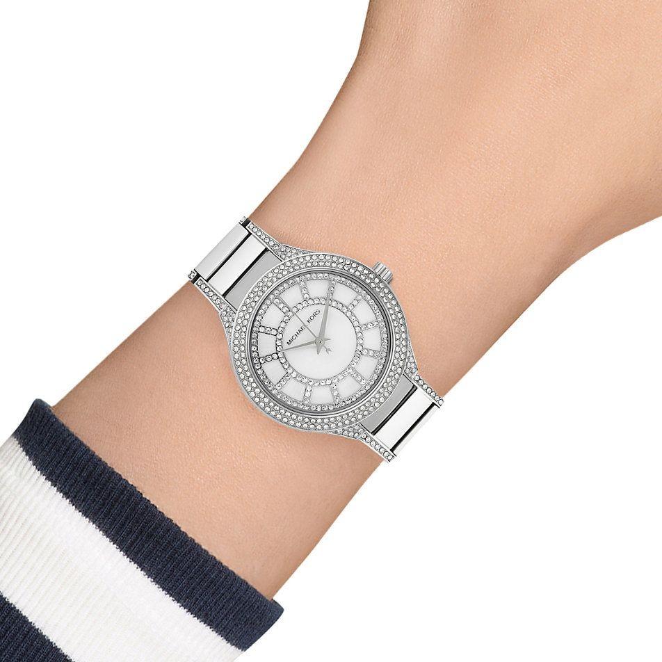 Michael Kors Kerry Mother Pearl Dial Silver Ladies Watch MK3311 - The Watches Men & CO #5