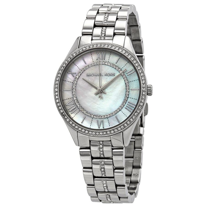 Michael Kors Lauryn Crystal Mother of Pearl Dial Ladies Watch MK3900 - Watches of Australia