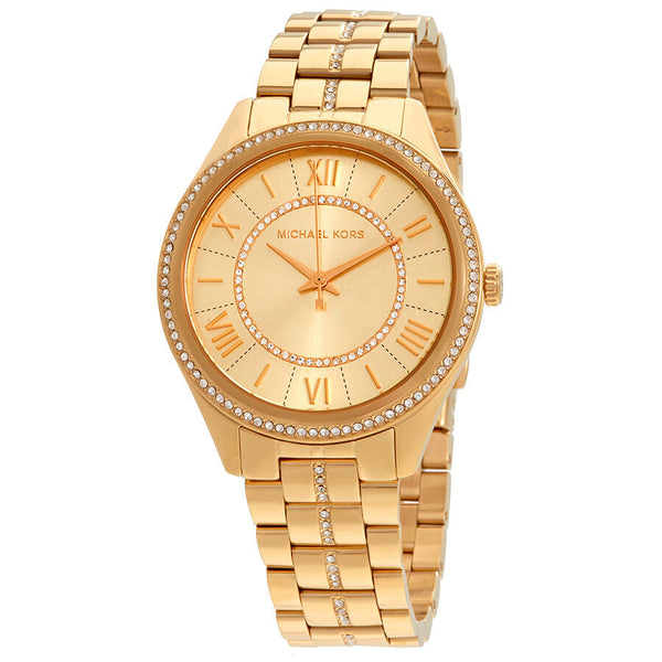 Michael Kors Lauryn Gold Crystal-set Ladies Watch MK3719 - The Watches Men & CO