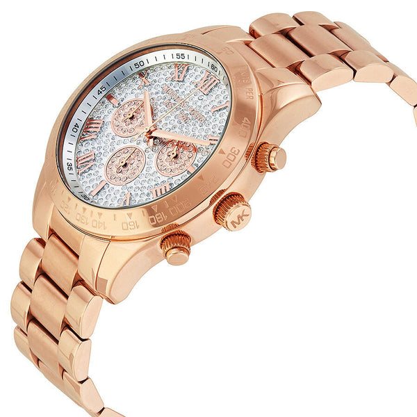 Michael Kors Layton Pave Dial Rose Gold-tone Ladies Watch MK5946 - The Watches Men & CO #2