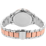 Michael Kors Layton Three Hand Pink Dial Two Tone Steel Strap Watch For Women - MK6894