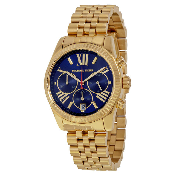 Michael Kors Lexington Chronograph Blue Dial Ladies Watch MK6206 - The Watches Men & CO