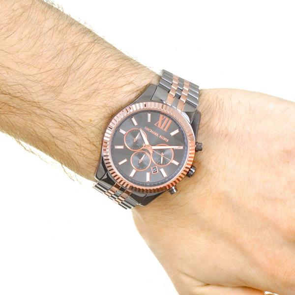 Michael Kors Lexington Chronograph Grey Dial Men’s Watch MK8561 - Watch