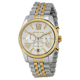 Michael Kors Lexington Chronograph Mother of Pearl Two-tone Ladies Watch #MK5955 - Watches of Australia